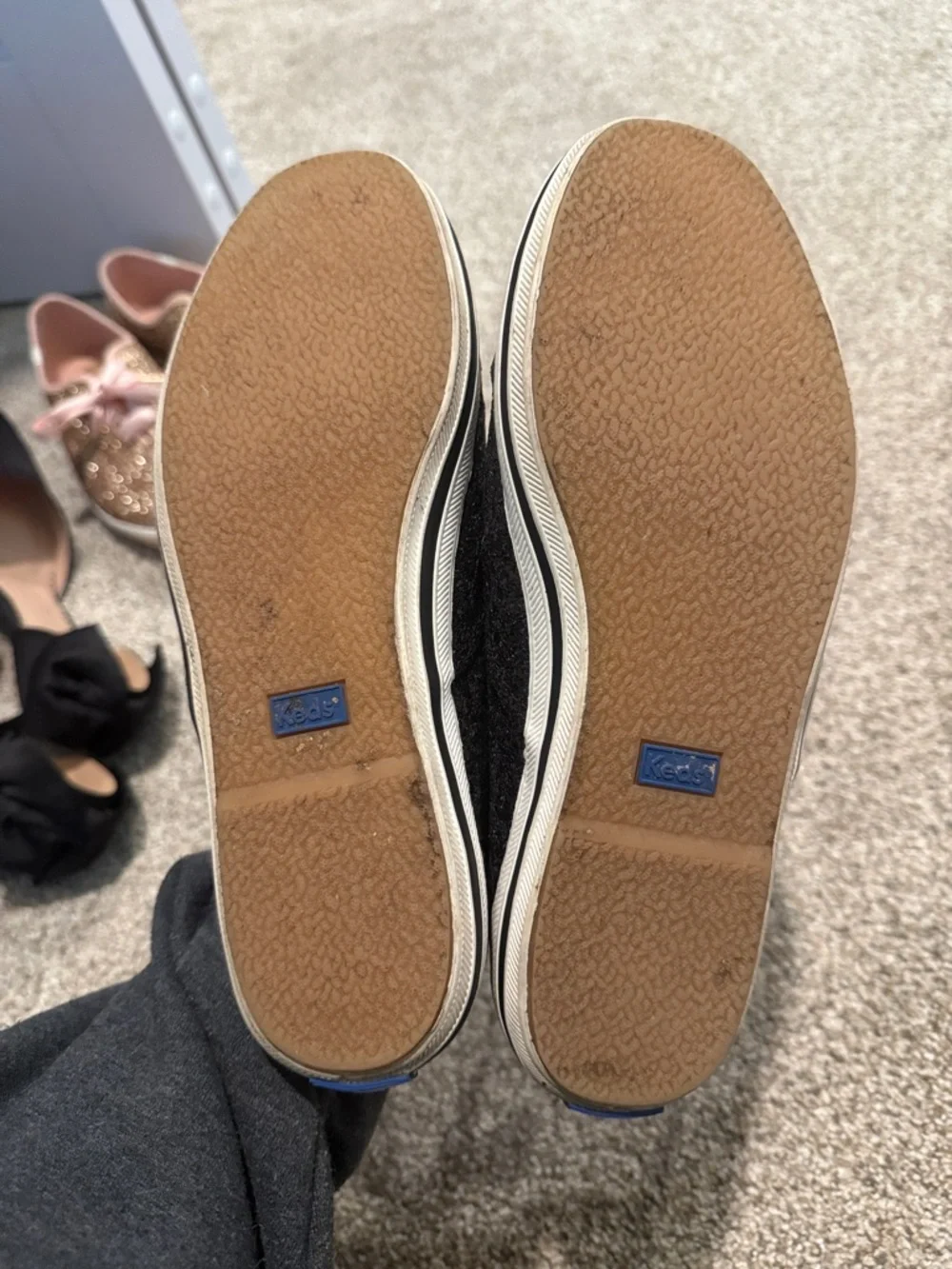 Keds Black Glitter Satin-Lace Sneakers - Picture 4 of 4